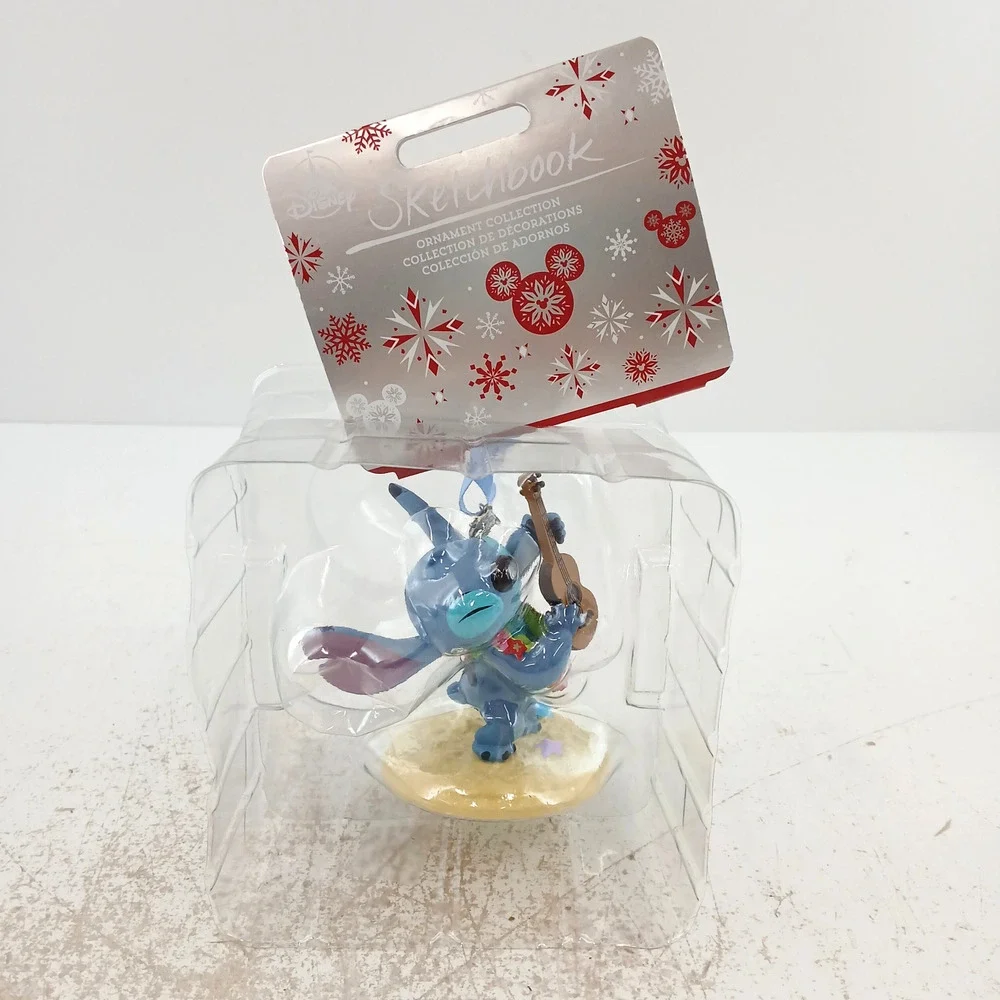 Disney Sketchbook Stitch Playing Ukelele Ornament Christmas Holiday Collectible